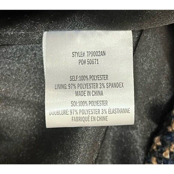 Anthropologie Eva Franco Carrie Double-Breasted Tweed Oversized Coat Size XS - Picture 10 of 10